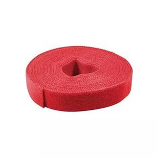 LogiLink KAB0052 Kabelbinder aus Klettband Rolle 16mm wetterfest rot 4 m