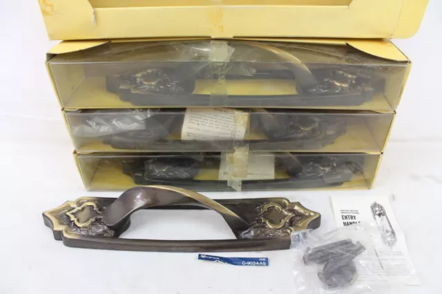 4 NEW Vintage Amerock C-9034-AS Entry Handle No. 6262 Carriage House Monterey