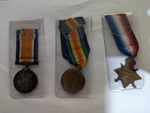 Set of 3 WW1 Medals_Star Medal Victory Medal War Medal 1914-1918