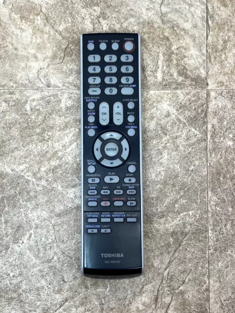 OEM Toshiba WC-SBH22 TV / VCR / DVD Combo Remote Control replacement / spare