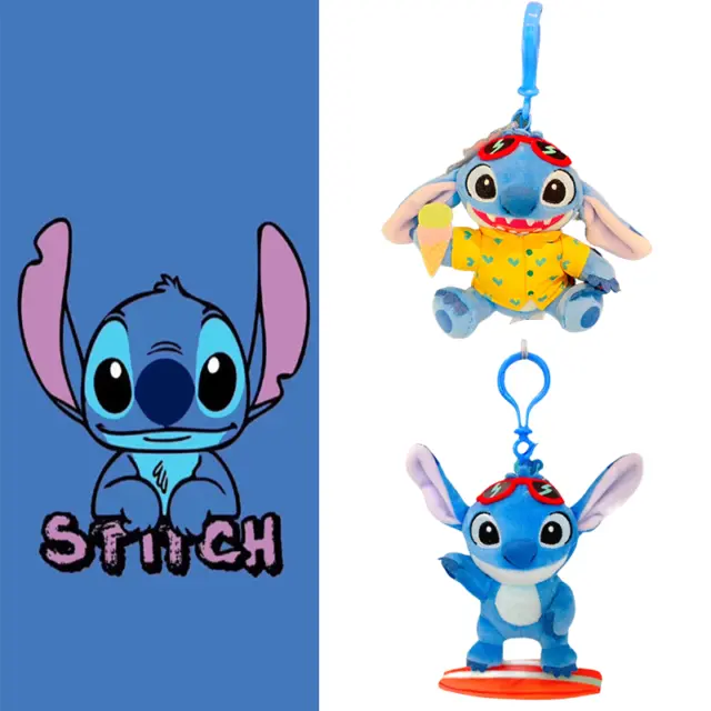 33cm Stitch Plush Doll Disney Lilo & Stitch Doll Toys Movable ears Birthday  Gift