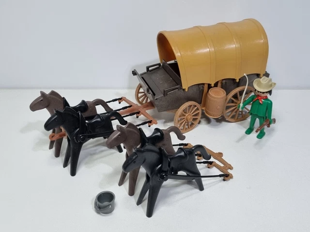 PLAYMOBIL WESTERN * Lot pièces Détachées Chariot Roulotte * Cowboy EUR