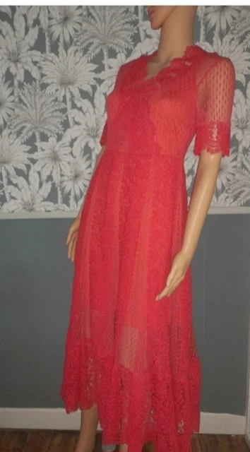 Robe MAJE Jitta En Cachemire Et Angora - Taille 2 - Couleur Prune Et Noire - Occasion Très Bon État