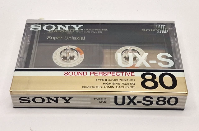 5 CASSETTES SONY Ux-S60 Chrome Type Ii Neuves Sous Blister + 1 Cassette