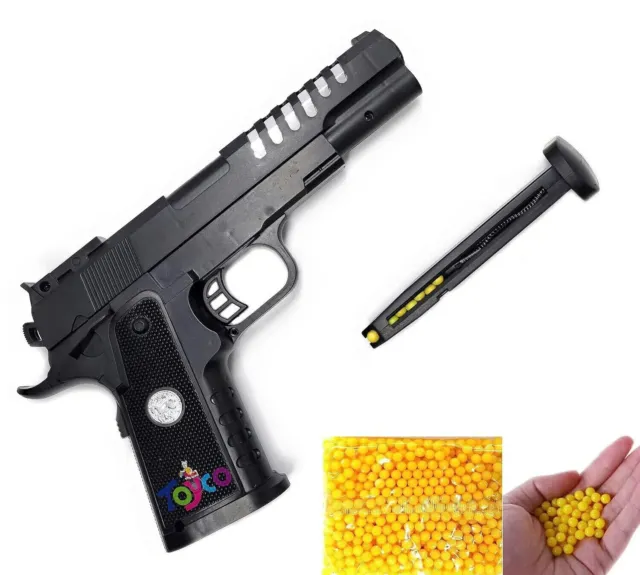 Pistol Toy Shooting Gun with 200 Plastic Bullets for Kids Age 15 Years & Above