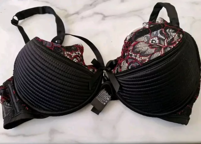 honey birdette 12d Pushup Bra  Red And Black