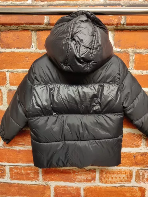 Baby Boy Dkny Age 2 Years Black Puffer Jacket Padded Coat Quilted Winter 92Cm 2