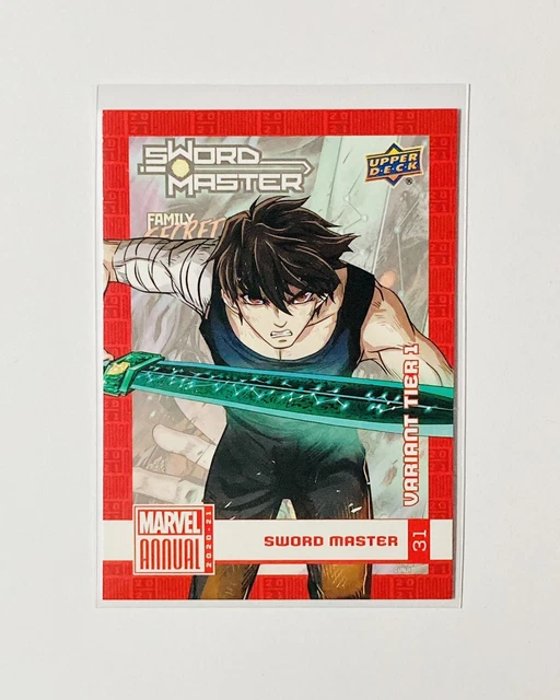 2020-21 Upper Deck Marvel Annual Variant Tier 1 Sword Master #31
