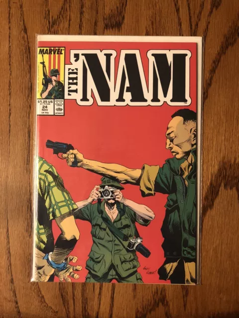 The 'Nam #24 Newsstand Cover 1988 Marvel Comics War Comic