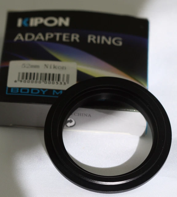 A&R Reversing Adapter ring for Nikon D5300 D3300 D7200 D5500 D3100 D800 D600 52m