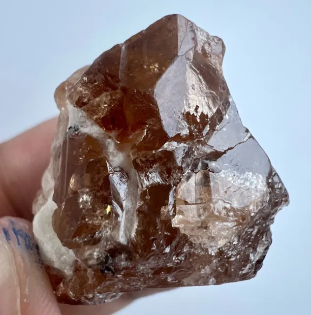 157 CT Well Terminated Beautiful Honey Color Topaz Etched Crystal Piece. PAK