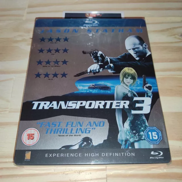 Transporter 3 (Le transporteur 3) STEELBOOK [Blu-ray] - TRÈS BON ÉTAT