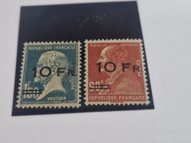 Frankreich 1928: 2 Werte Ile-de-France,teils geprüft,Mi.Nr.230/231 aus HN!L37