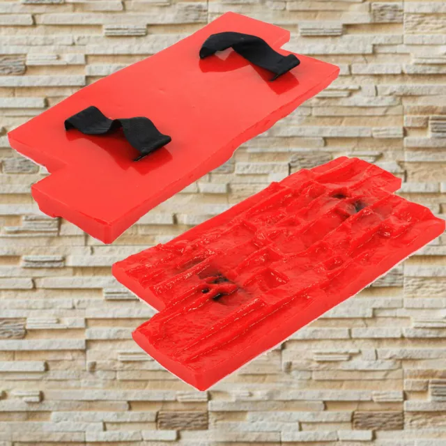 2 PCS Polyurethane Concrete Mold Texture Stamp Cement Mat for Printing On Stone