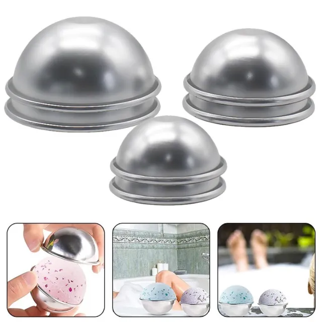 Bath Bomb Molds, 15 Different Shapes 4cm - 12cm, Egg, Ball, Heart, Sphere  Moulds