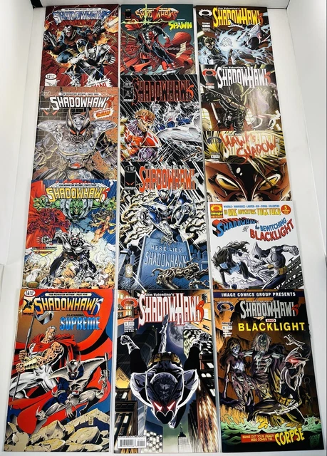 Lot Of 39 Shadowhawk #1-18 /V2 #1-15 Complete Sets + 1 Shots Image 1992-2010 Htf 2