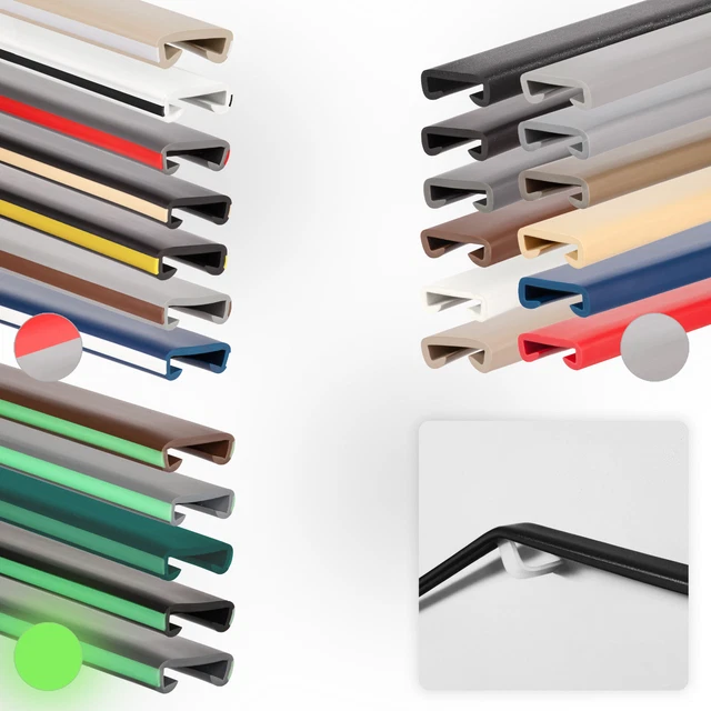 5m PVC Handlauf In Gold – Für Flachstahl 40x8 Mm, Wärmebearbeitbar, Für Treppen & Geländer