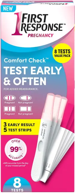 Prueba de embarazo FIRST RESPONSE Comfort Check, 8 unidades