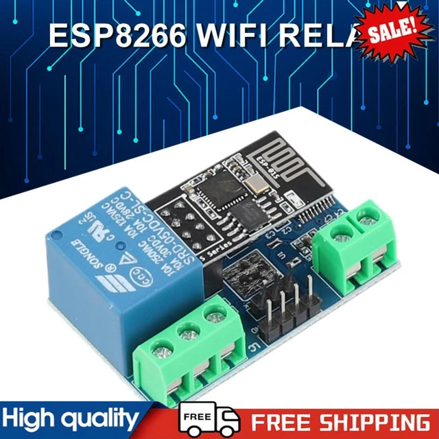 WIFI RELAY MODULE 5V/12V ESP8266 WiFi Control Relay Board for Arduino ...