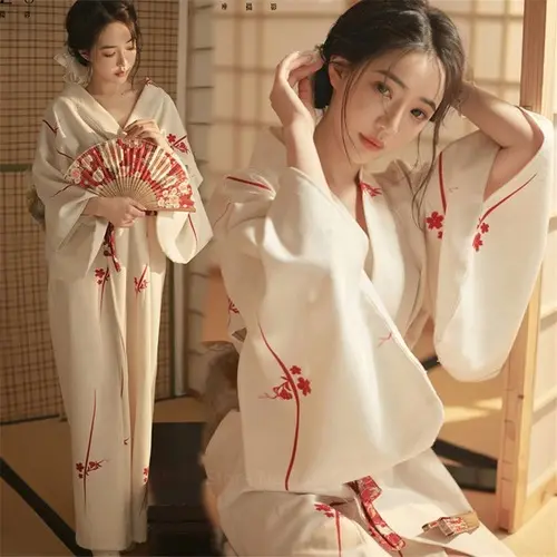 Japanese Traditional Kimono Casual Samurai   Haori Yukata Bowknot  Loose Clothes