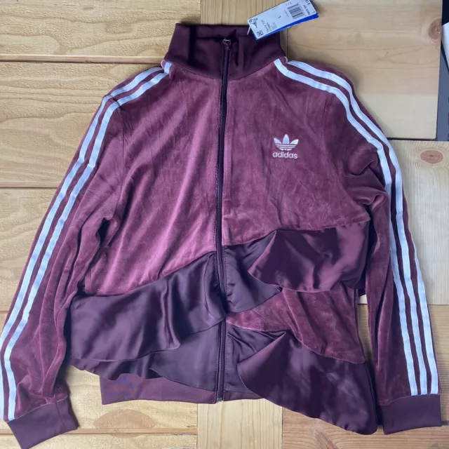 Adidas originals sales ruffle track jacket