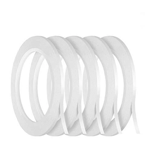 Kesote Lot de 5 Rouleaux Ruban Adhésif Double Face, 3mm x 25 mètres / rouleau