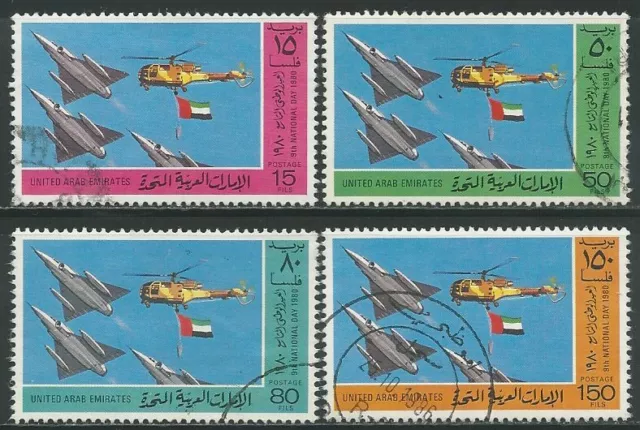 UAE 1980 fine used Mi.103/06 Nationalfeiertag National Day Flugzeug [ge033]