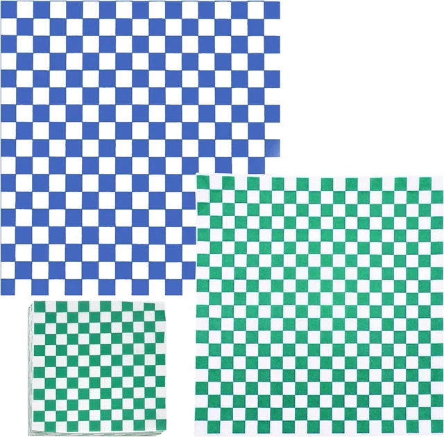 200 Sheets Checkered Food Wrapping Paper, Dry Waxed Deli Paper, Paper Liners for
