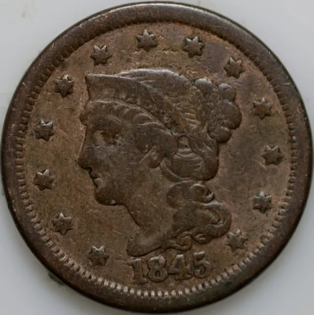 1845-P Large Cent, Over 150 Years Old As Shown [SN03]