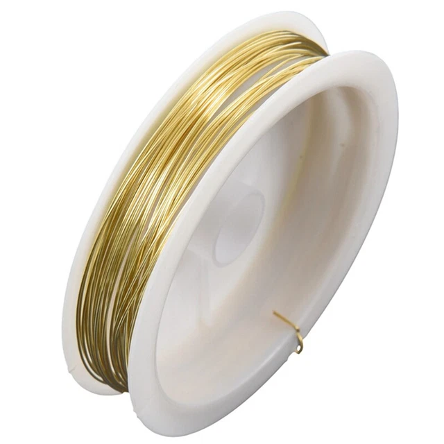 Coloured Brass Wire Gold 9m x 0.5mm J4K8