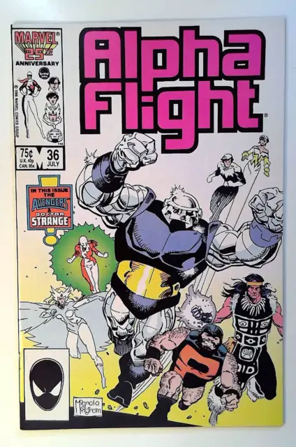 Alpha Flight #36 Marvel (1986) VF/NM 1st Series 1st Print Comic Book