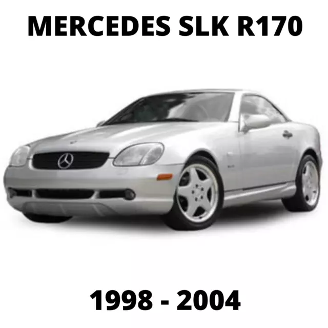 Mercedes Slk R170 Werkstatt Service Reparaturanleitung 1998 - 2004