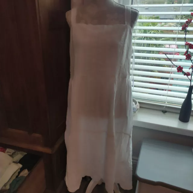 BNWT Ladies White Cotton Summer Dress from Primark Size 18