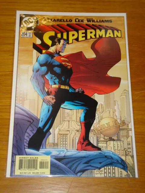 Superman #204 Vol 2 Dc Comics Jim Lee Run Begins Nm June 2004