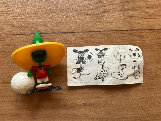 Figurine Mascotte Officielle Pique - Coupe Du Monde Mexico 1986, Vintage Football