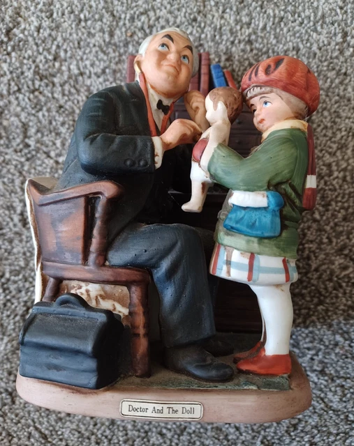 Norman Rockwell 1973 Doctor and Doll Dave Grossman Figurine 