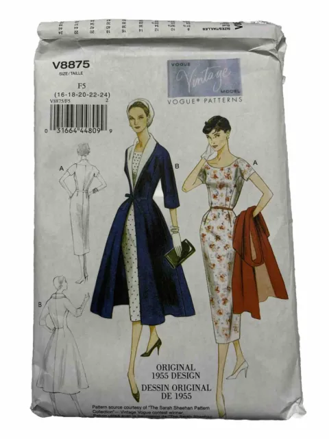 Vintage Sewing Pattern 1950s Bullet Bra Sheath Strapless Dress Diana Dors  1950