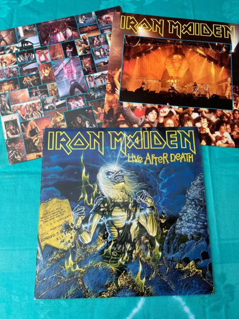 IRON MAIDEN: Live After Death 1985 LP 2xVinyl 12" Album 1st Press Tonpress Polen