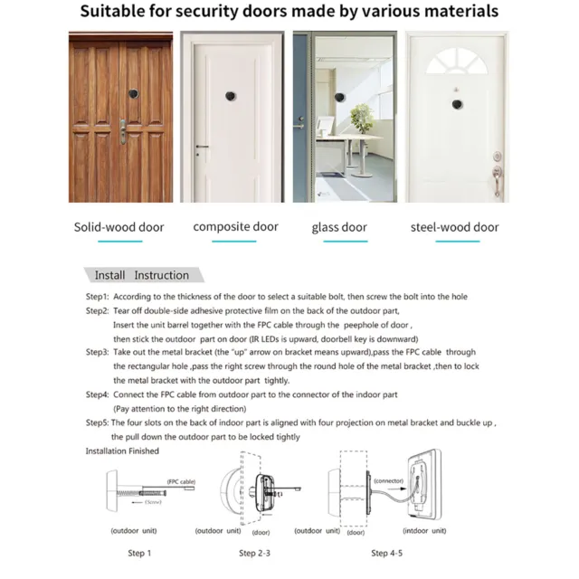 2.8in Digital Doorbell2.8in Digital DoorbellMultifunction Smart Electronic Door