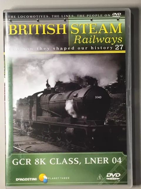 DeAgostini BRITISH STEAM Railways DVD No. 27 - GCR 8K CLASS, LNER 04