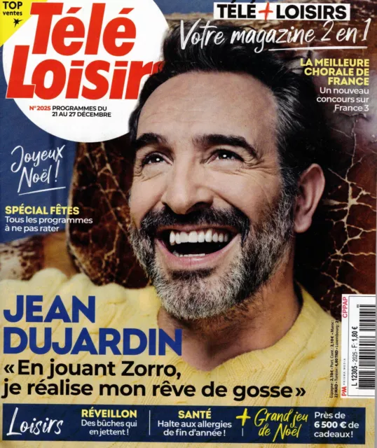 TELE LOISIRS N° 2025 ZORRO Jean Dujardin Helène Rollès EUR 1,00 PicClick FR