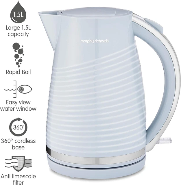 MORPHY RICHARDS DUNE Jug Kettle, 1.5L 3Kw Fast Boil 108270 in
