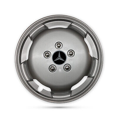 For Mercedes Benz Citan Van 4x 16” Silver Deep Dish Wheel Trims Hub Caps Black