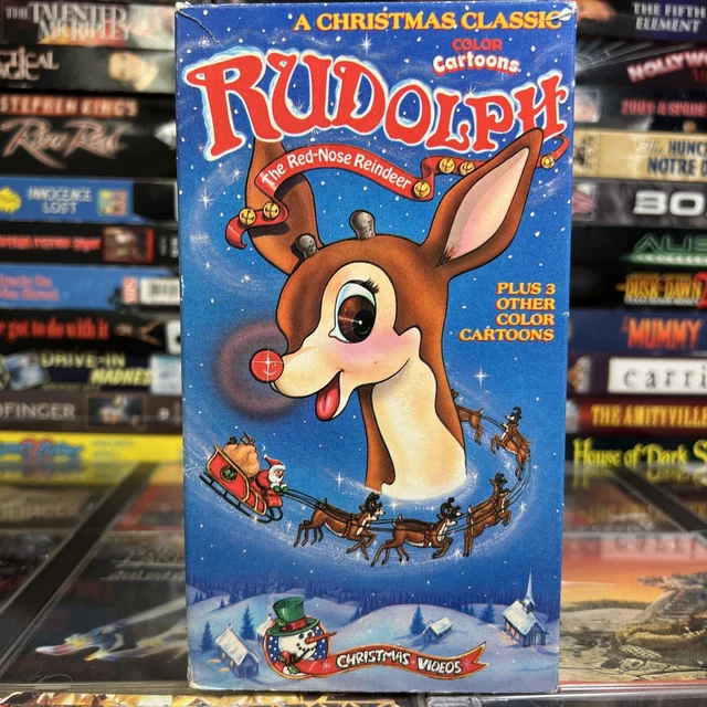 RUDOLPH THE RED Nosed Reindeer VHS 1948 Animated Plus 3 Other Christmas ...