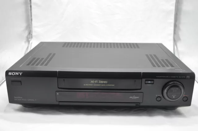 MAGNÉTOSCOPE LECTEUR CASSETTE enregistreur recorder VHS Sony trilogic  SLV-E710B EUR 14,90 - PicClick FR