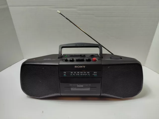 Sony Cfs B Radio Cassette Boombox Stereo System Am Fm Tuner