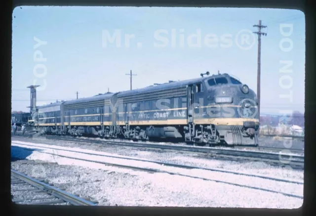 Original Slide ACL Atlantic Coast Line F7A 359 & F7B & F7A Set Atlanta GA 1966