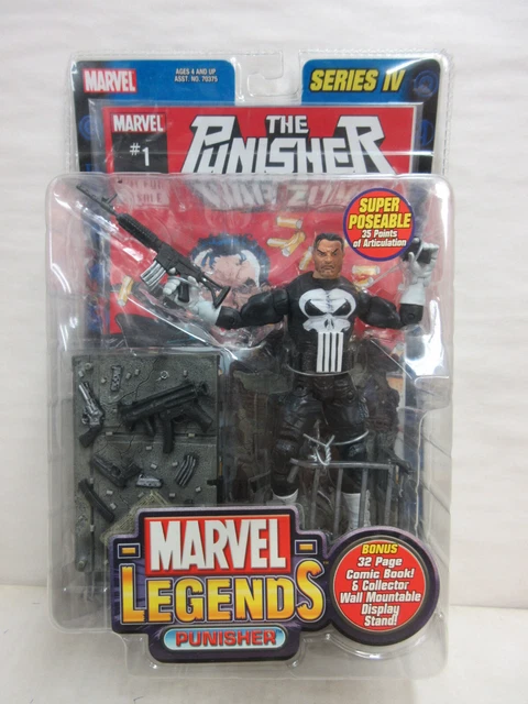 ToyBiz Marvel Legends The Punisher Series IV Action Figure with Comic SEALED