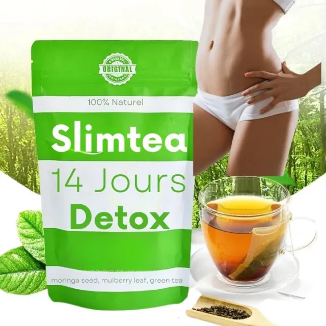 Thé minceur brûleur de graisses Naturel 14 jours Detox forte perte de poids