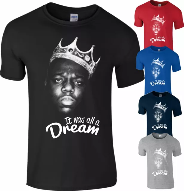 Maglietta The Notorious BIG Biggie Smalls Hip Hop B.I.G. Tupac 2 Pac Uomo Donna
